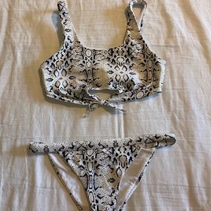 Girls Snake Print Stella Cove Swim Suit